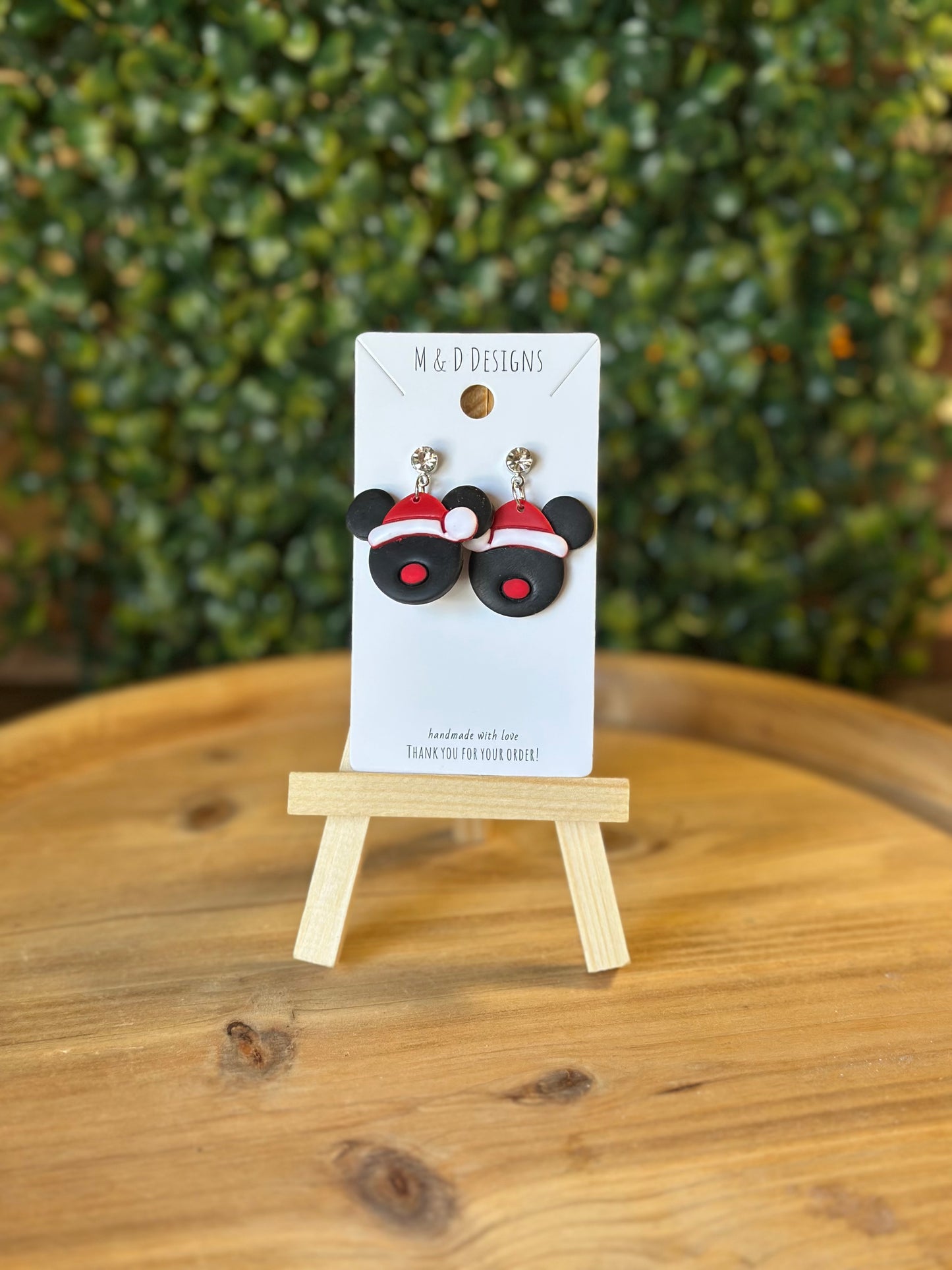 Mouse with Santa Hat